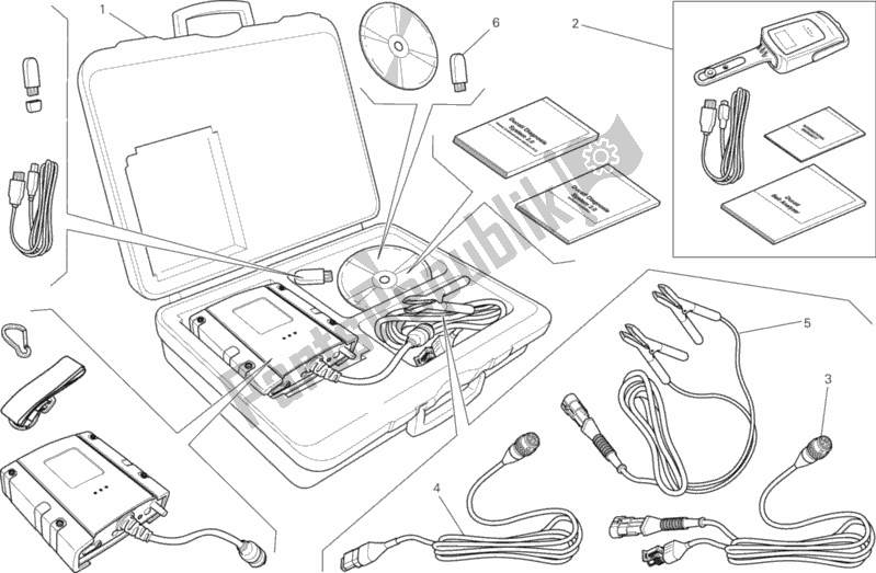 All parts for the Dds (2) Tester of the Ducati Scrambler Cafe Racer 803 2017